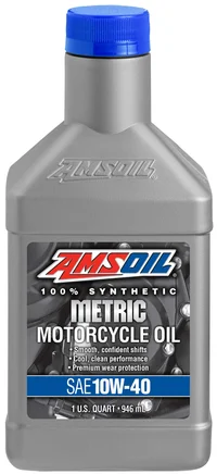 AMSOIL 100% Synthetic Metric Motorcycle Oil 10W-40