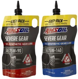 The SEVERE GEAR easy-pack eliminates the hassles of changing gear lube.